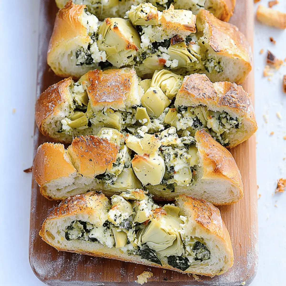 Delicious Spinach and Artichoke Stuffed Bread Recipe to Savor