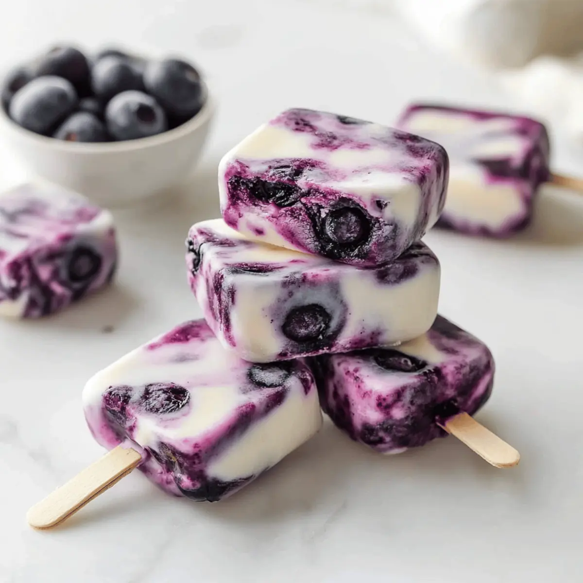 Blueberry Swirl Yogurt Bites