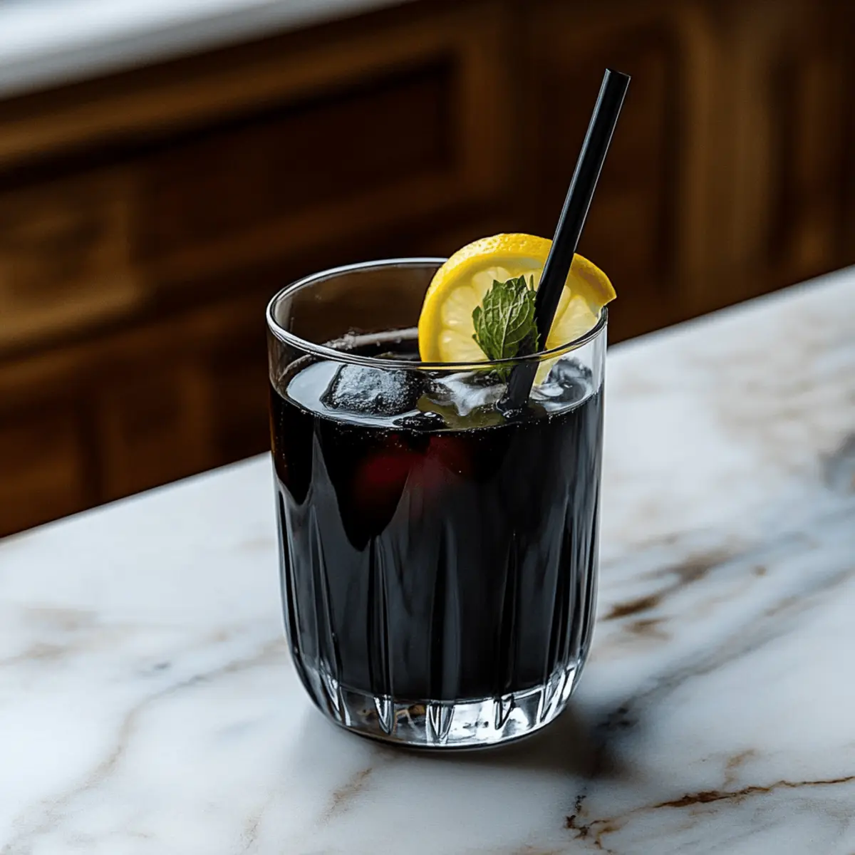 Delightful Spooky Black Lemonade Mocktail Recipe for Halloween