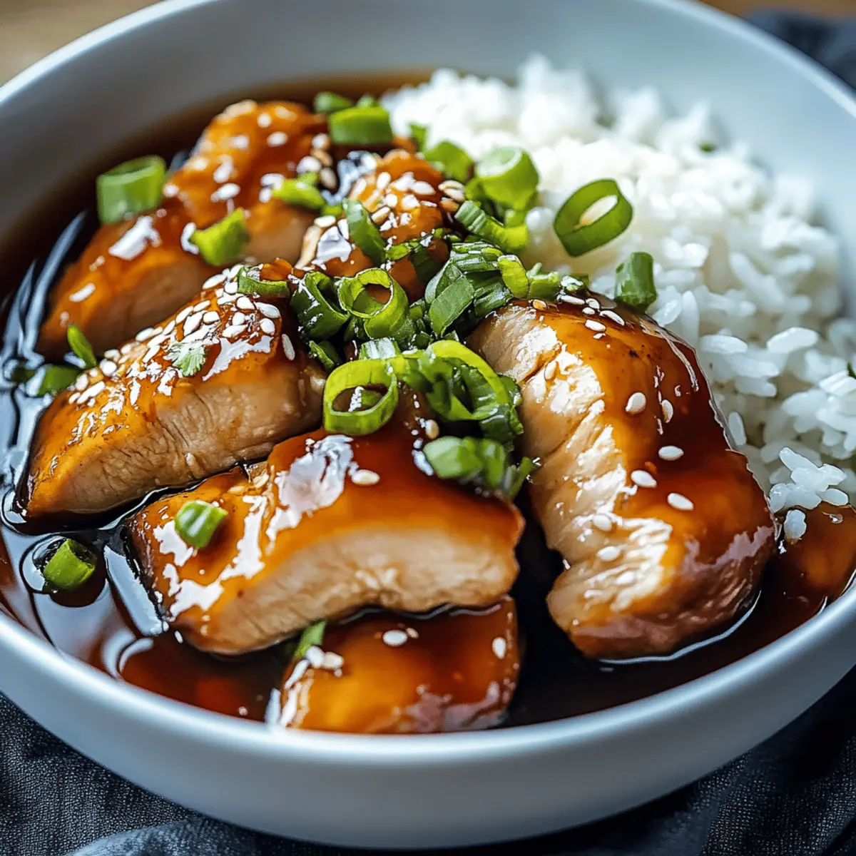 Caramelised Soy Chicken in Garlic Ginger Broth with Rice Recipe