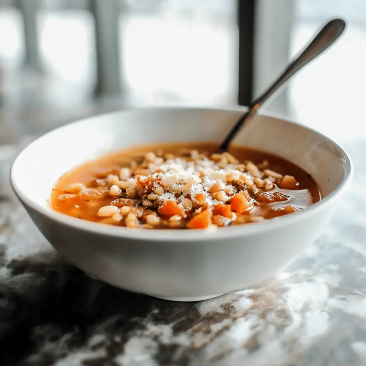Pasta Fagioli Soup for Cocktail Hour at Lake Shore Lady