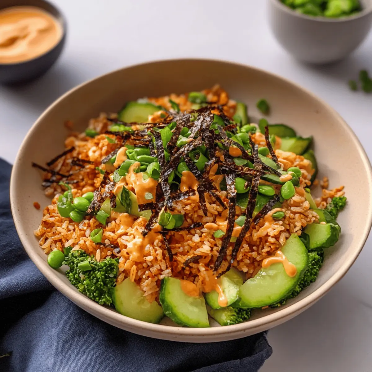 Crispy Gochujang Rice Salad