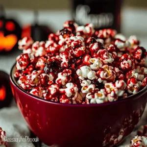 Halloween Bloody Red Velvet Popcorn