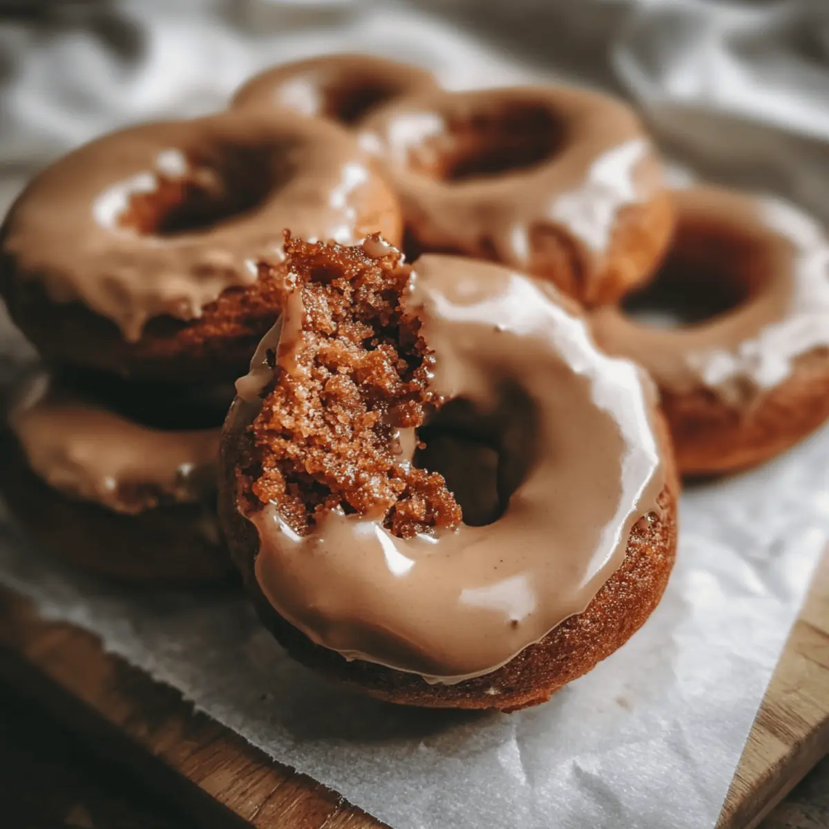 Pumpkin Donuts with Brown Sugar Glaze