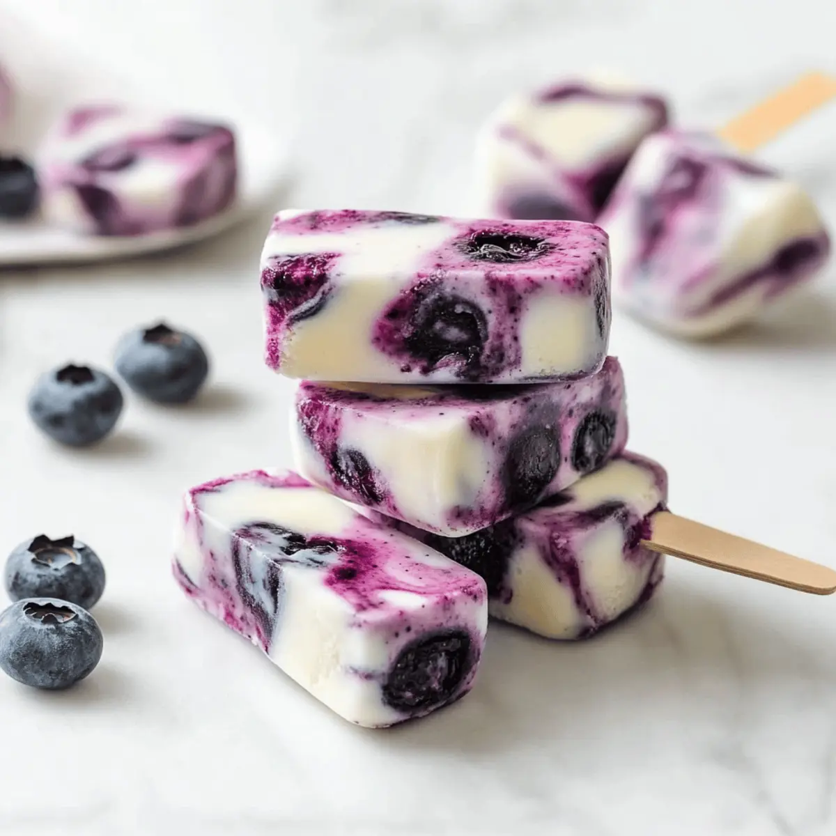 Delicious Blueberry Swirl Yogurt Bites Recipe for Summer Treats