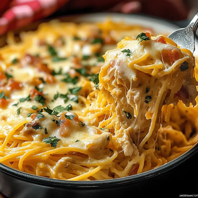 Irresistible Spicy Southern Chicken Spaghetti Casserole