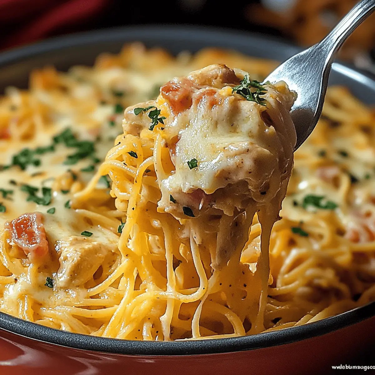 Irresistible Spicy Southern Chicken Spaghetti Casserole Recipe