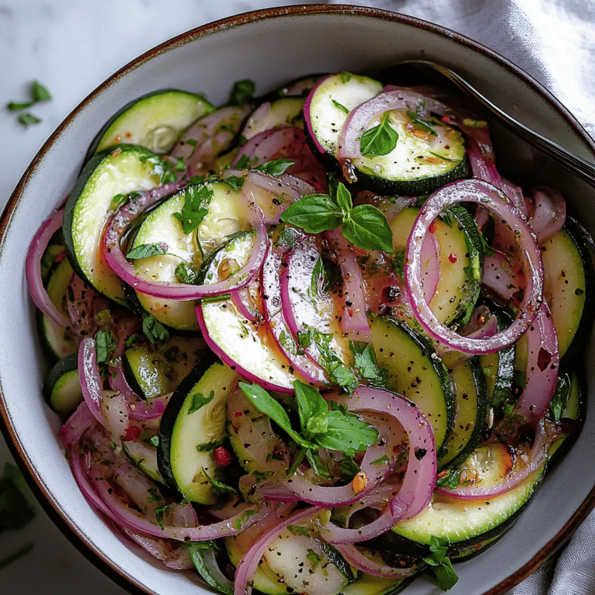Deliciously Easy Marinated Zucchini and Red Onions Recipe