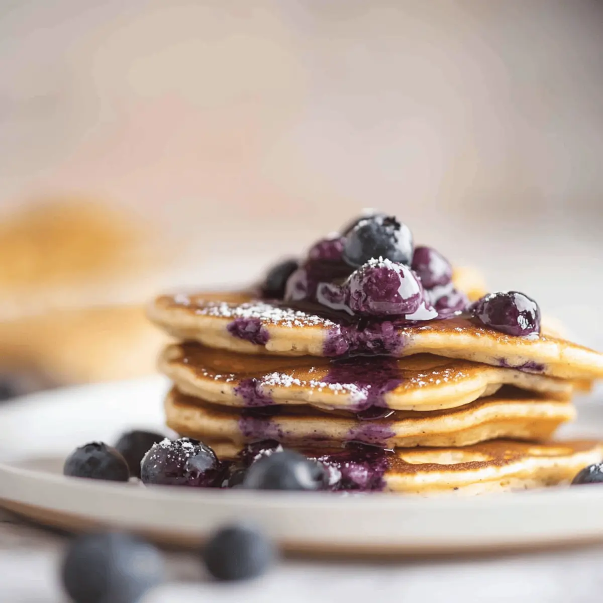 Delicious Ricotta Pancakes with Salted Blueberry Butter Recipe