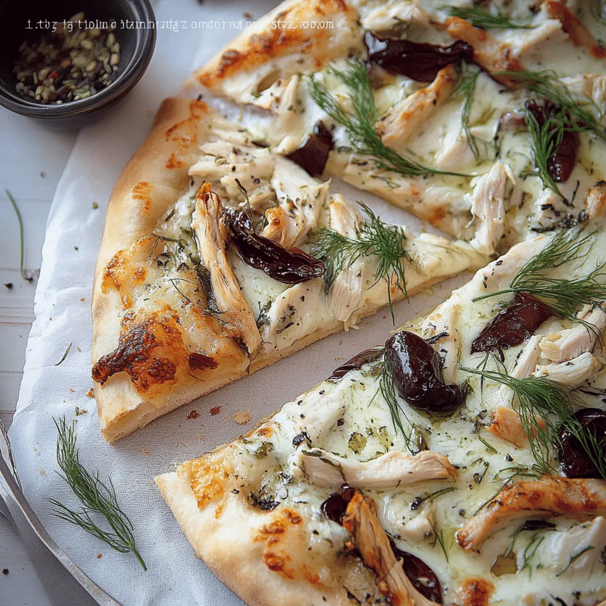 Delicious Tzatziki Chicken Pizza Recipe with Fresh Ingredients