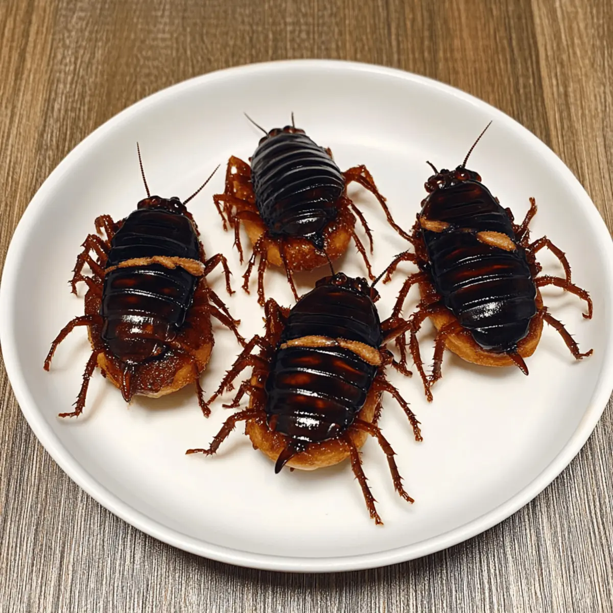 Halloween Crispy Fried Cockroach Donut Recipe for Spooky Fun