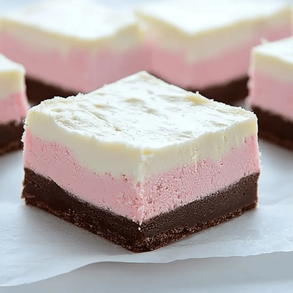 Colorful Neapolitan Fudge Delight