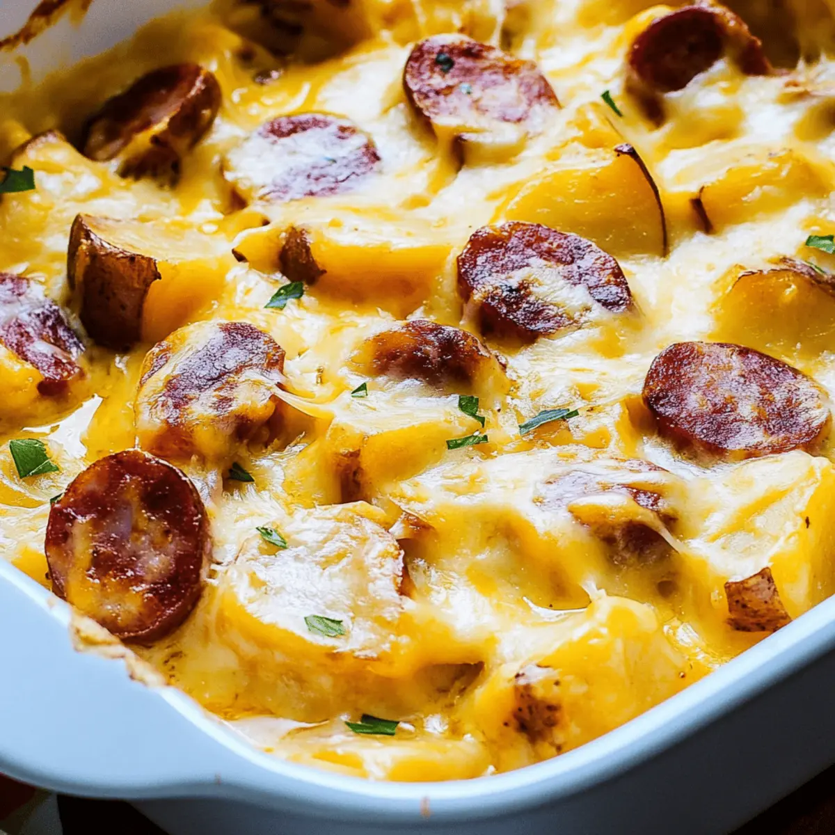 Cheesy Ranch Potatoes and Smoked Sausage Casserole Recipe