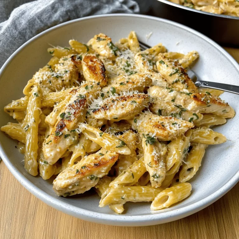One Pan Garlic Parmesan Chicken Pasta