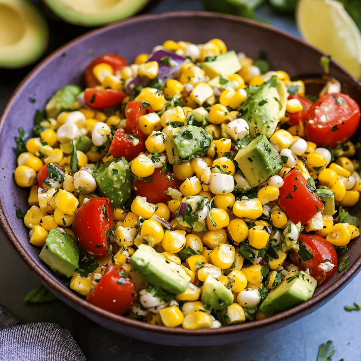 Refreshing Summer Corn Salad with Avocado Recipe for Easy Enjoyment