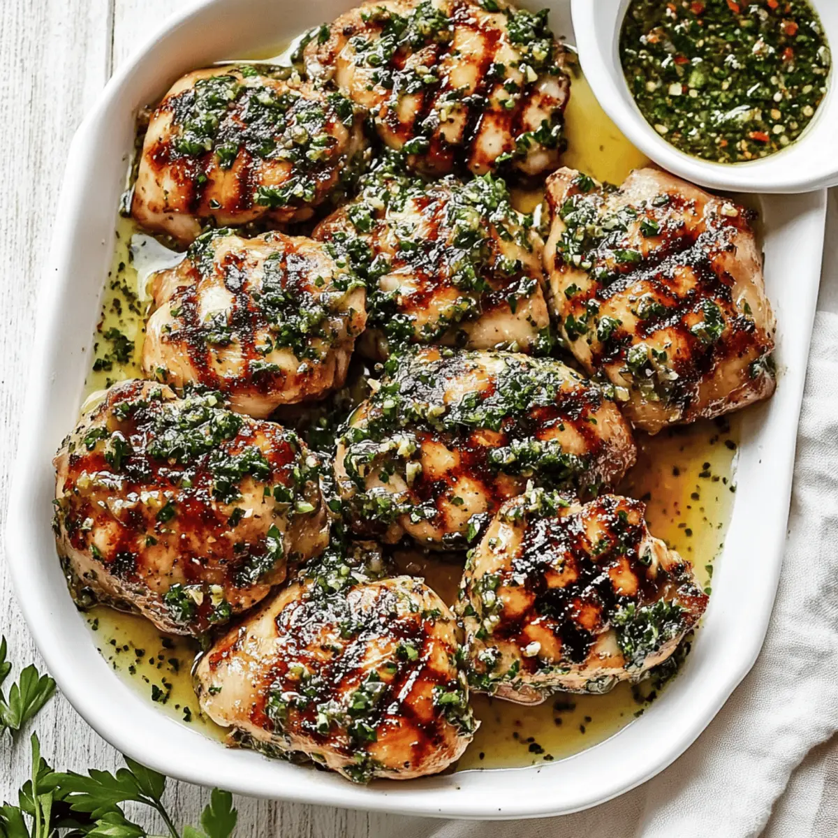 Delicious Chimichurri Chicken Thighs Recipe for Flavorful Grilling