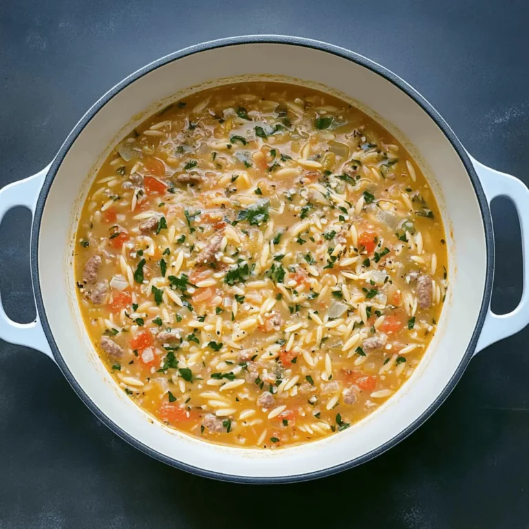 Marry Me Sausage Orzo Soup