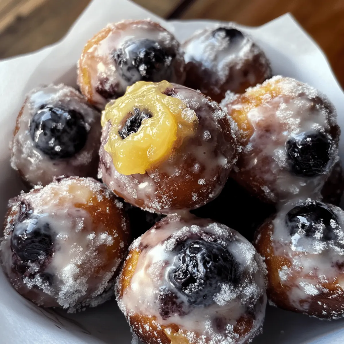 Delicious Blueberry Lemon Curd Donut Holes Recipe You Must Try