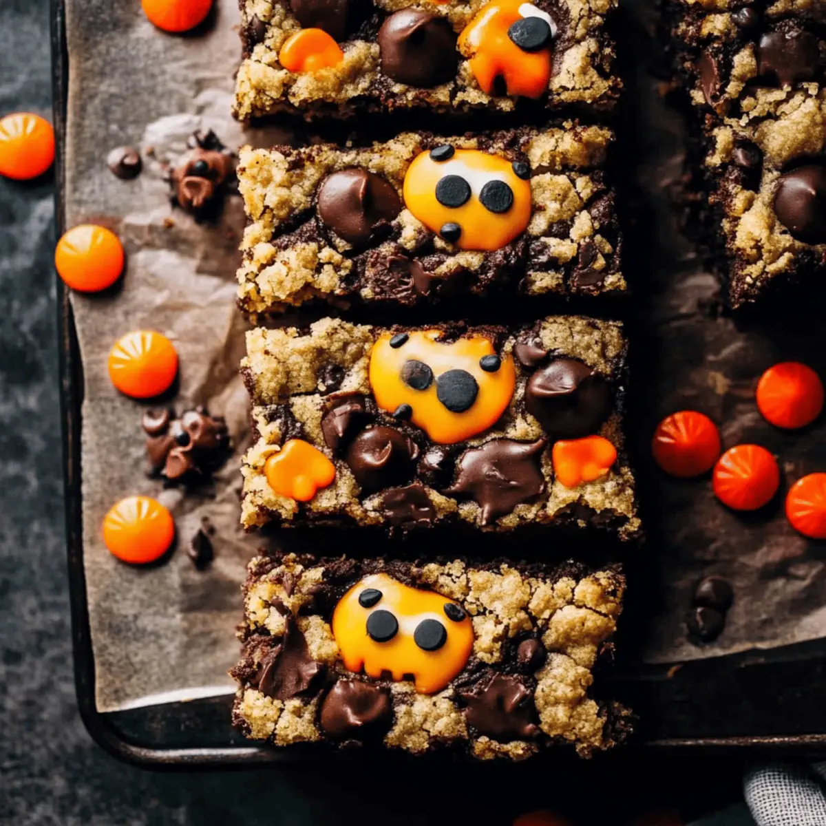 Delightful Halloween Brookies with Monster Cookie Flavor