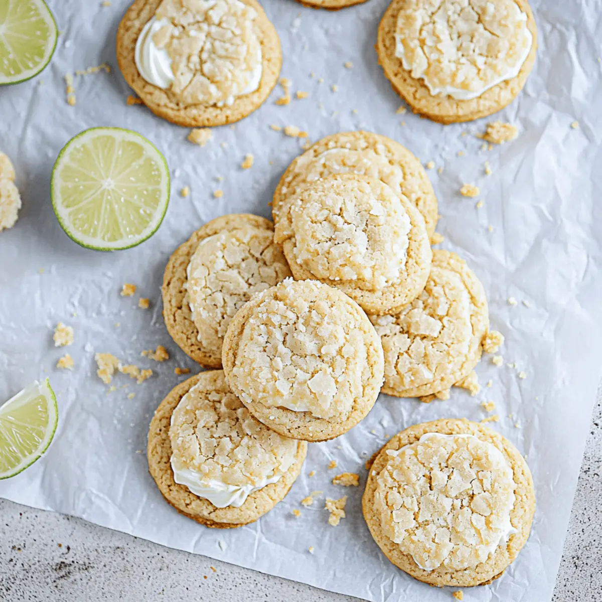 Delicious Key Lime Pie Cookies Recipe with White Chocolate Chips