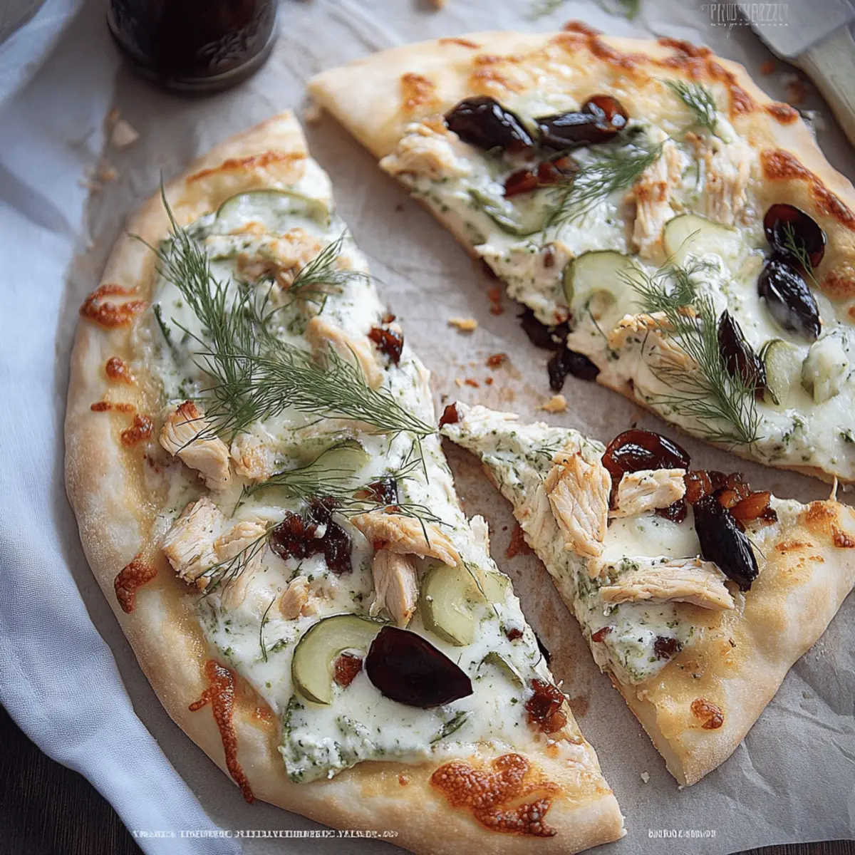 Tzatziki Chicken Pizza