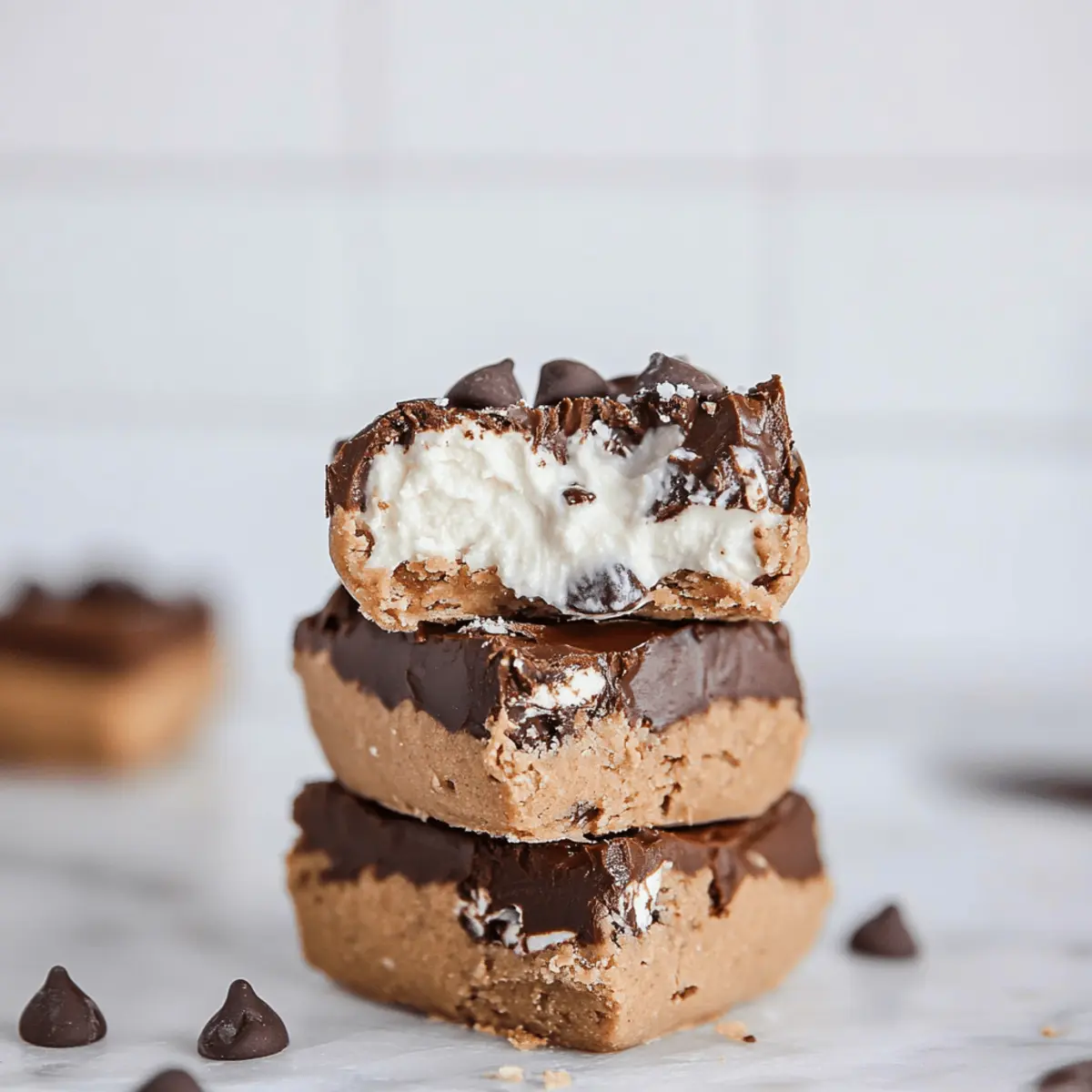 Healthy No Bake Cookie Dough Bars