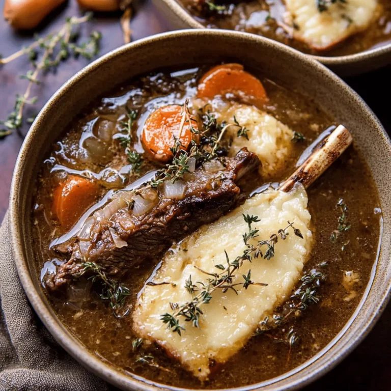 French Onion Beef Short Rib Soup