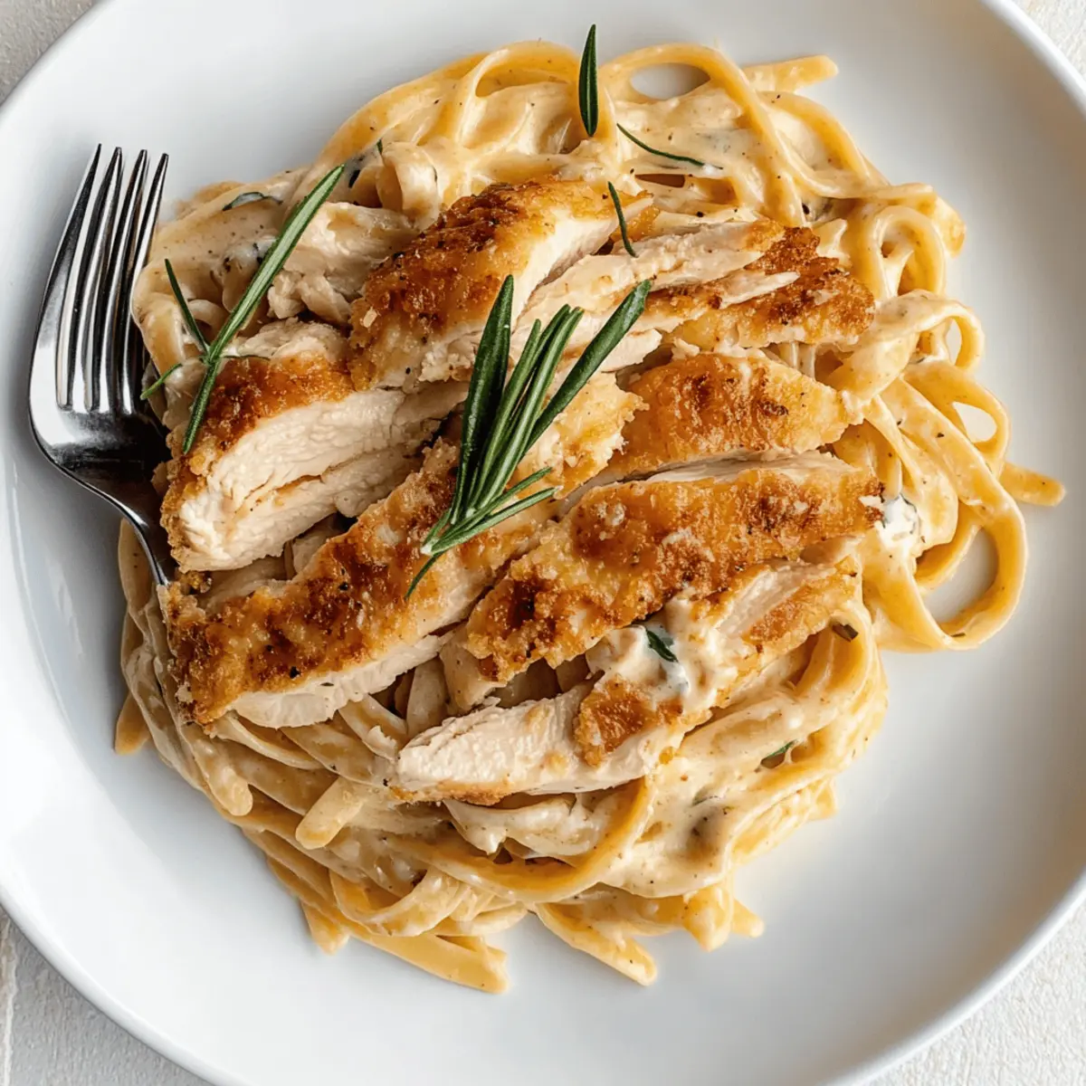 Crispy Chicken with Creamy Pasta in Just 25 Minutes