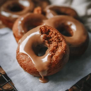 Pumpkin Donuts with Brown Sugar Glaze