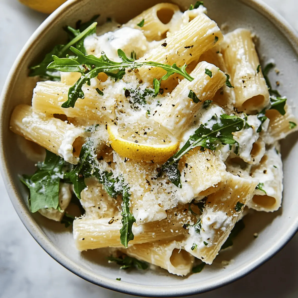 Delicious Lemon Ricotta Pasta with Arugula Ready in 20 Minutes