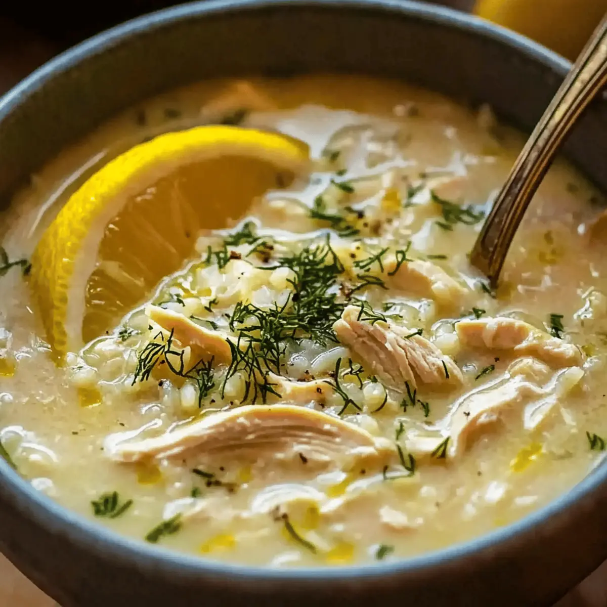 Mediterranean Lemon Chicken Soup Recipe: Creamy Comfort in a Bowl