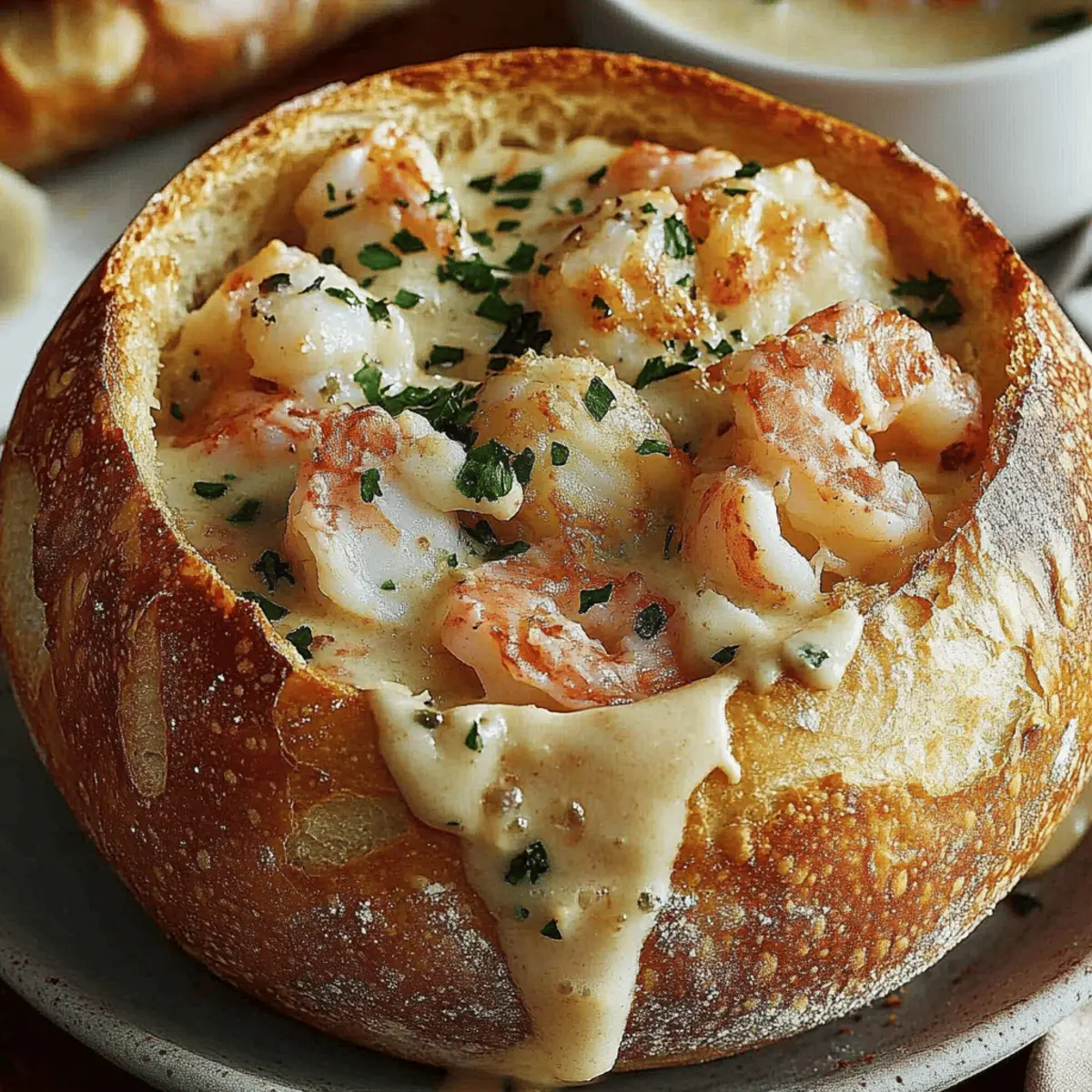 Stuffed Seafood Bread Bowl