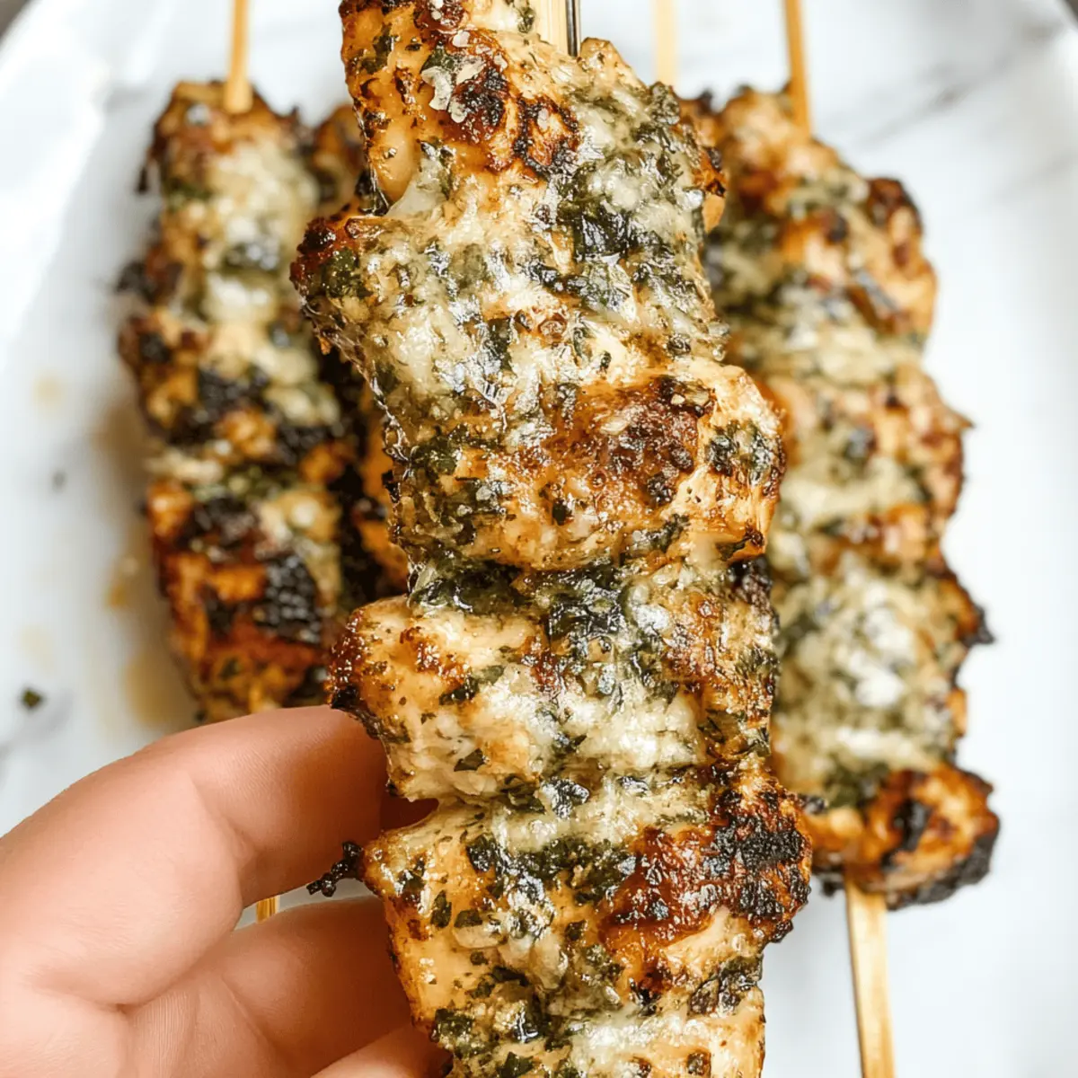 Grilled Ranch Garlic Parmesan Chicken Skewers Recipe You’ll Love