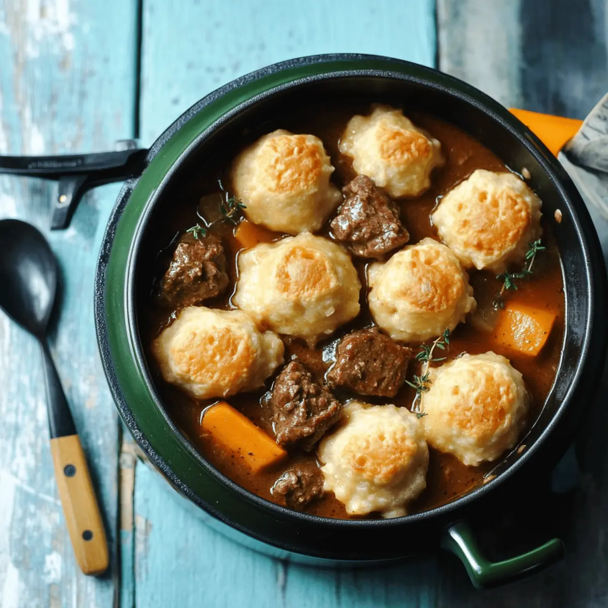 Delicious Beef Stew and Dumplings
