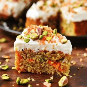 Pistachio Carrot Cake