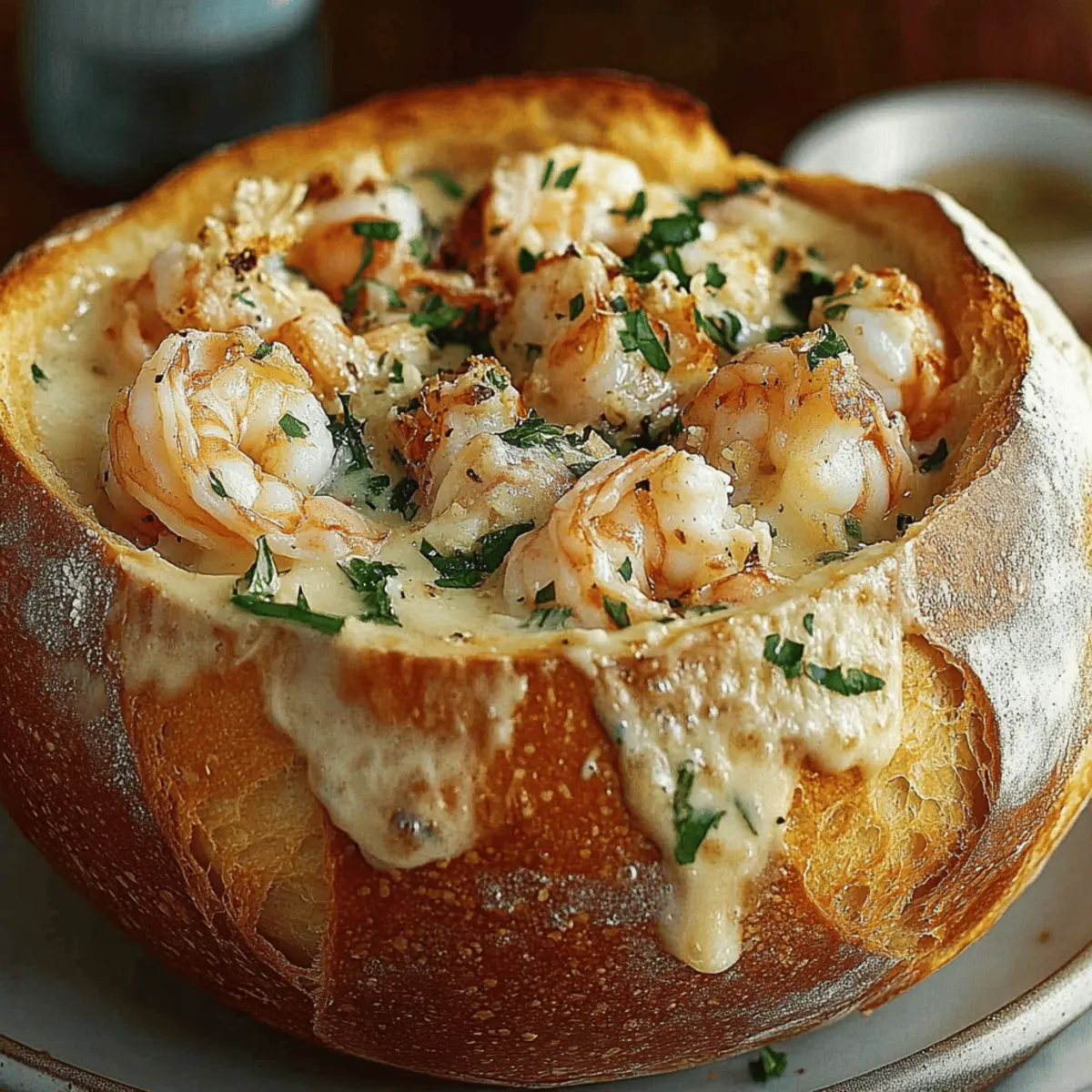 Delicious Stuffed Seafood Bread Bowl Recipe for Seafood Lovers