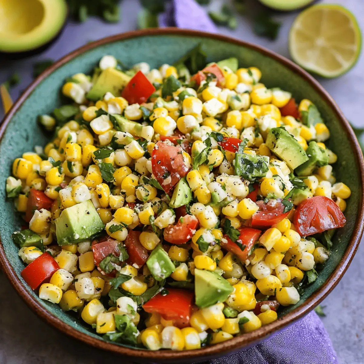 Refreshing Summer Corn Salad with Avocado Recipe for Easy Enjoyment