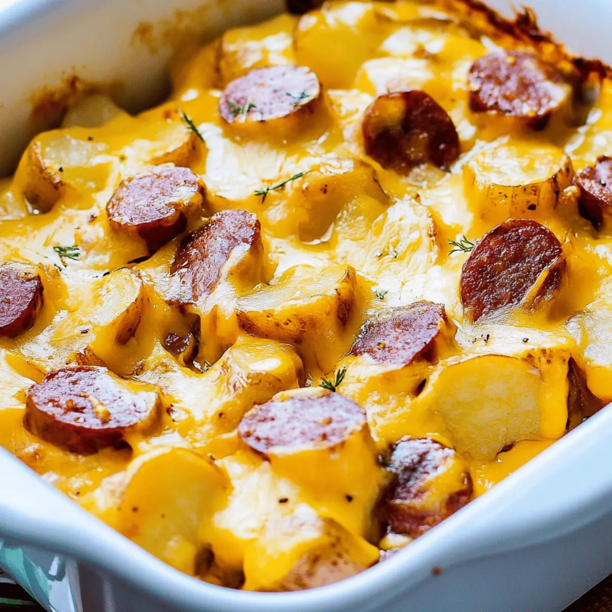 Cheesy Ranch Potatoes and Smoked Sausage Casserole Recipe