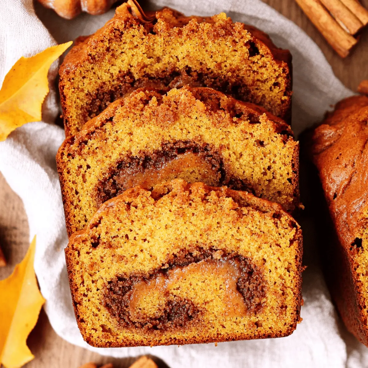 Delicious Mini Pumpkin Bread with Cinnamon Swirl Recipe
