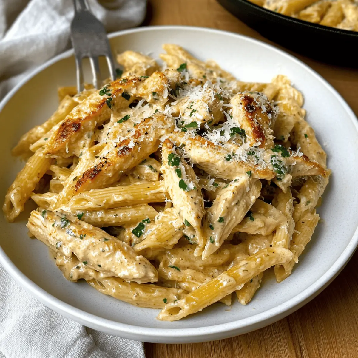 Creamy Garlic Parmesan Chicken Pasta Recipe in 35 Minutes