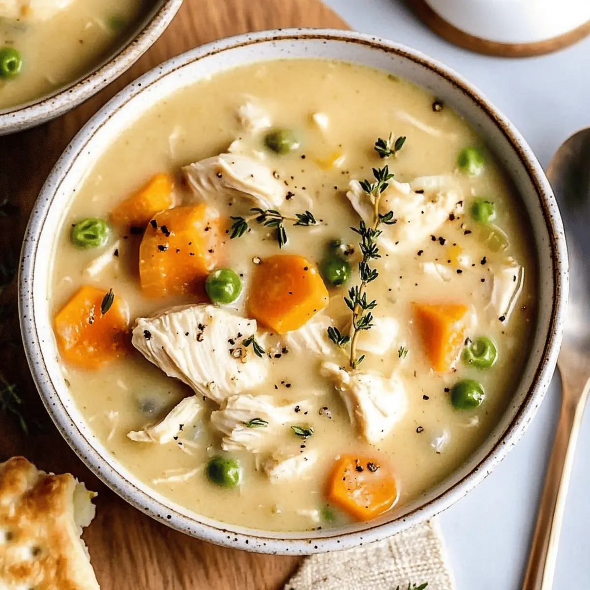 Healthy Chicken Pot Pie Soup