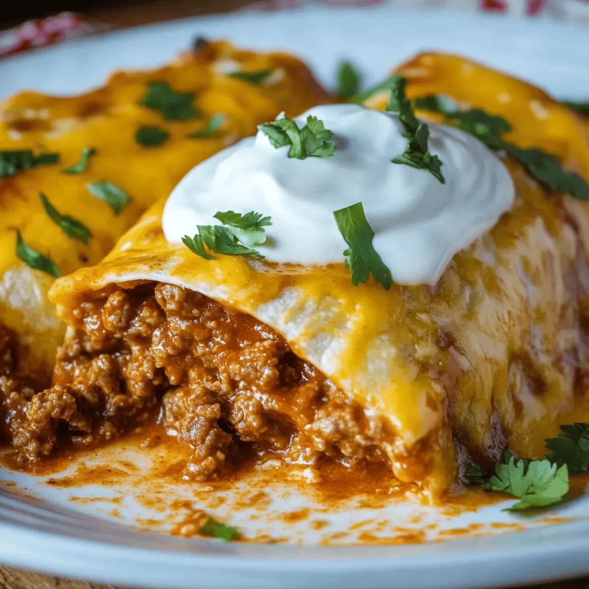 Easy Cheesy Ground Beef Enchiladas Ready in Just 30 Minutes