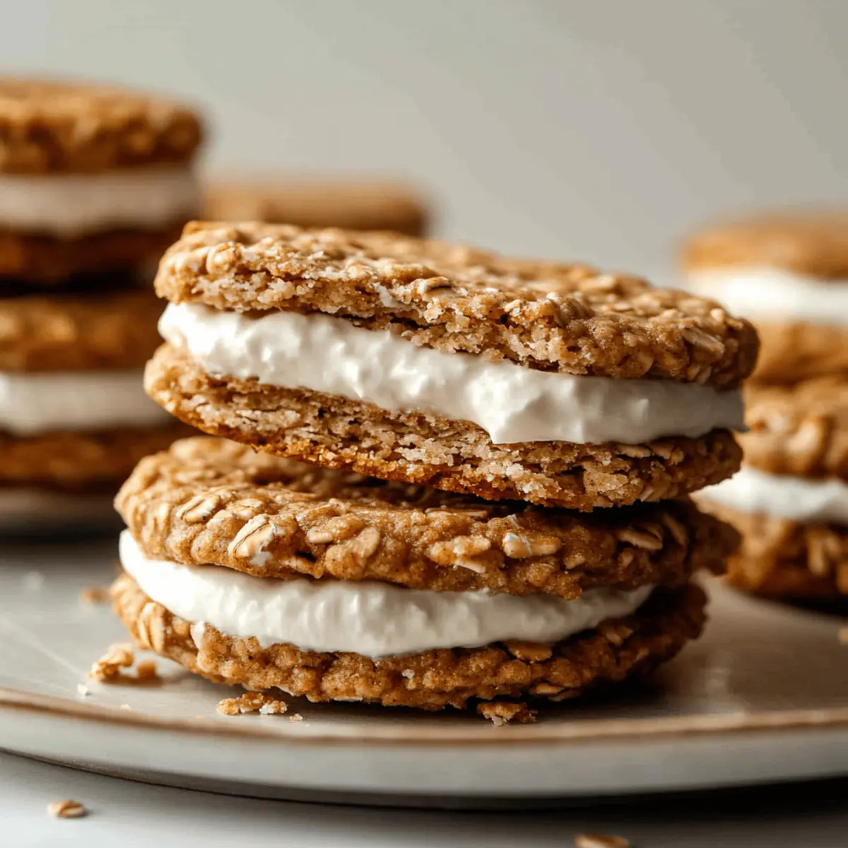 Tiny Oatmeal Cream Pies
