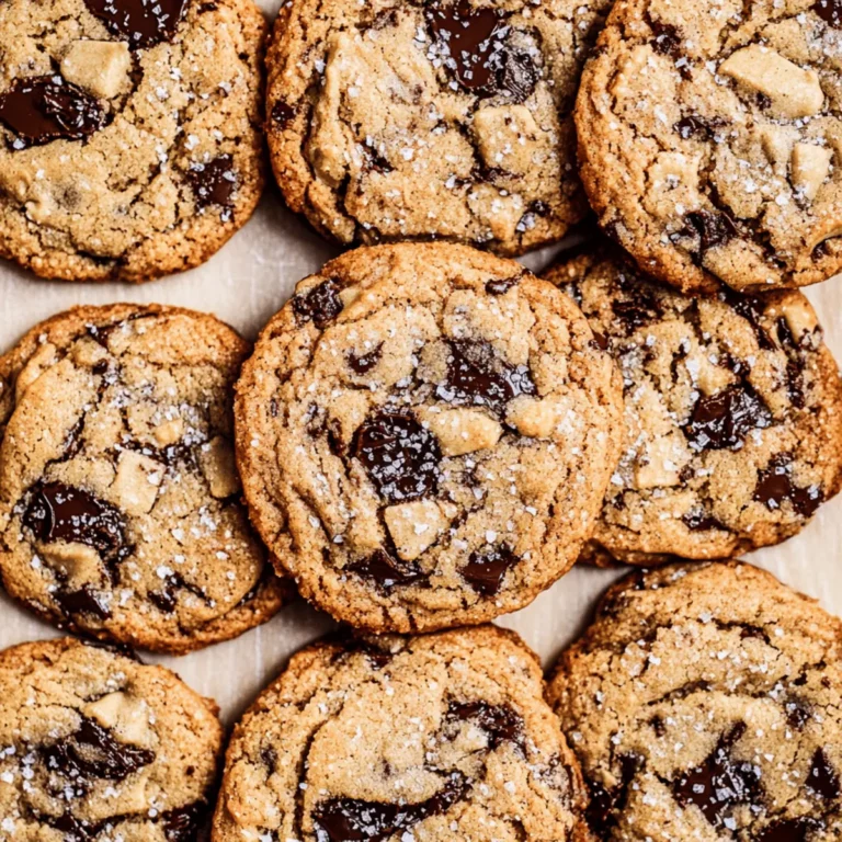 Brown Butter Coffee Toffee Cookies