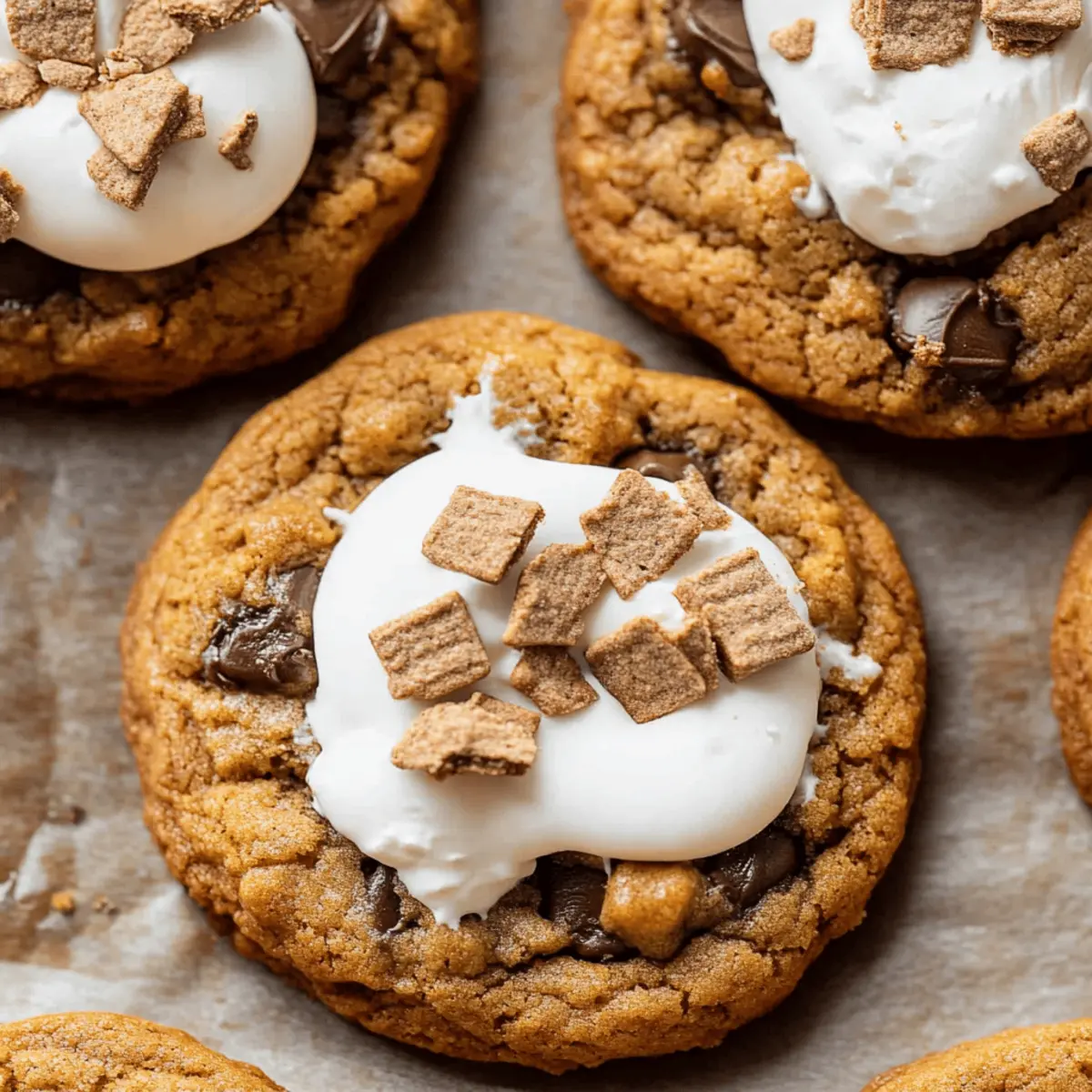 Pumpkin S'mores Cookies