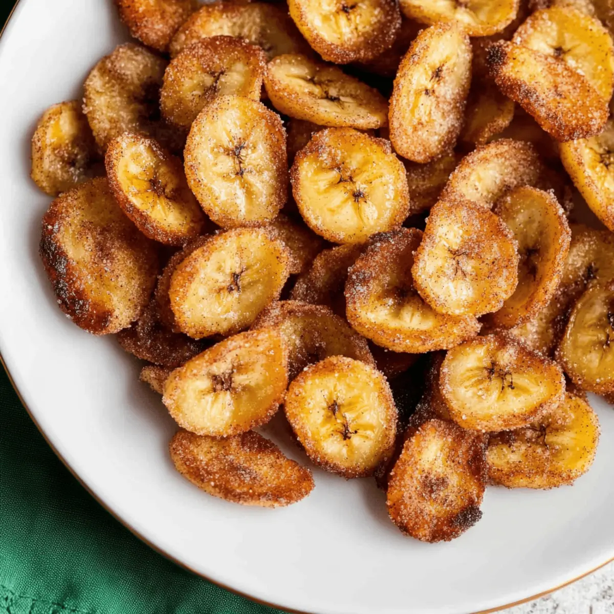 Cinnamon-Sugar Air Fryer Banana Chips Recipe in 30 Minutes