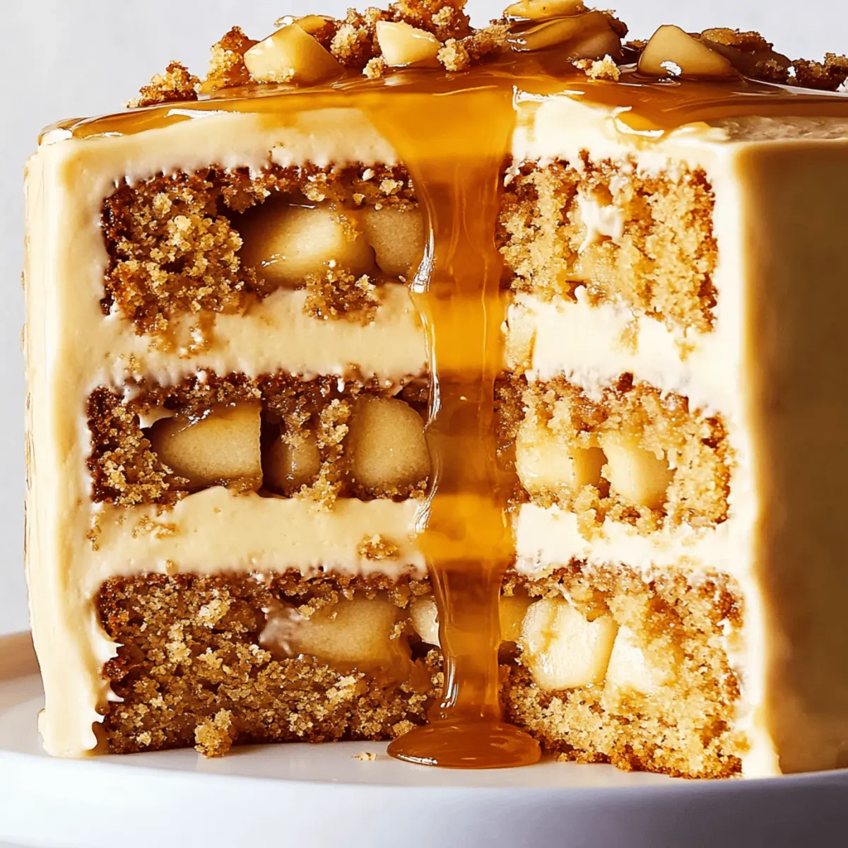 Irresistible Salted Caramel Apple Upside Down Cake Recipe