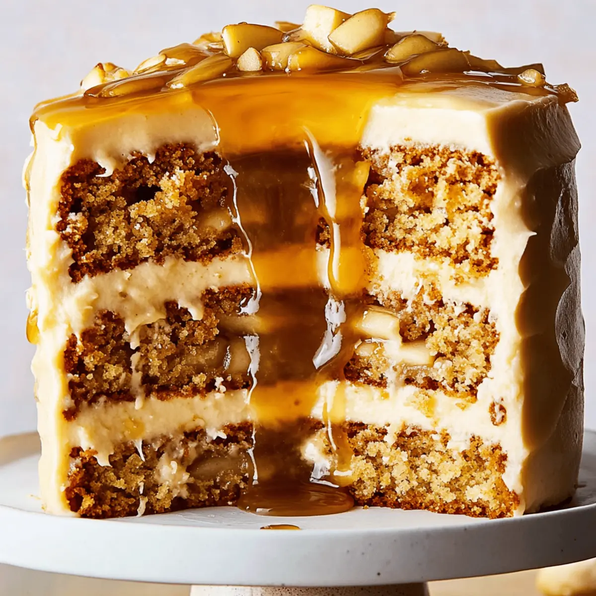 Salted Caramel Apple Cake