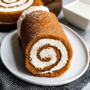 Pumpkin Roll with Cream Cheese Filling