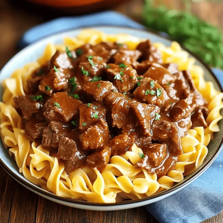 Slow Cooker Beef & Noodles